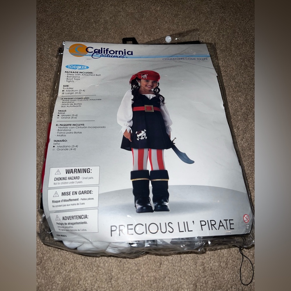 Halloween Pirate toddler costume